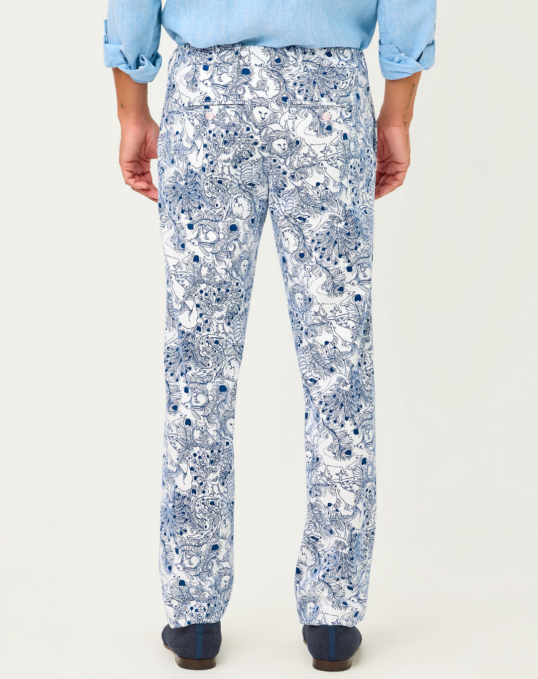 Mens Stuff Mizner Stretch Pants - Starlight Navy Zoology