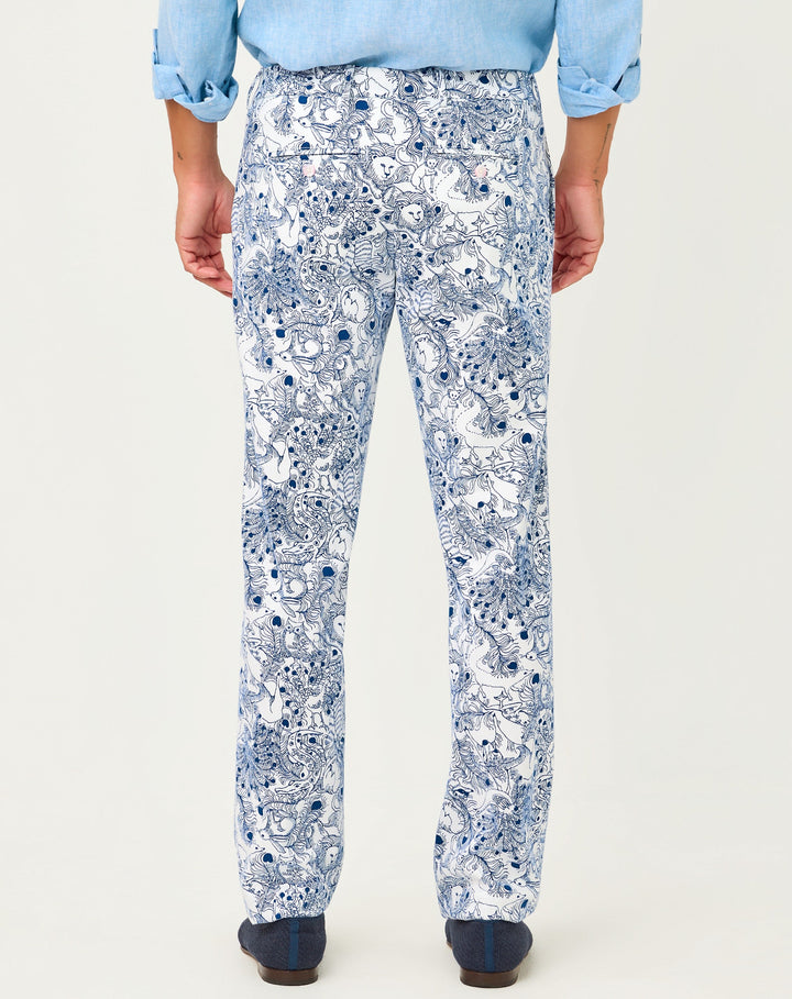 Mens Stuff Mizner Stretch Pants - Starlight Navy Zoology