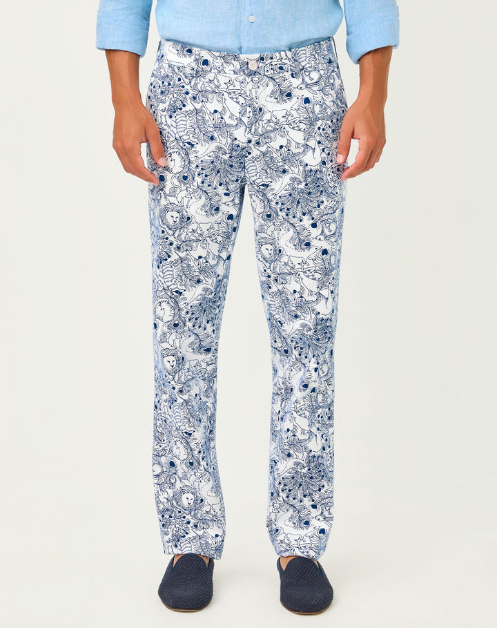 Mens Stuff Mizner Stretch Pants - Starlight Navy Zoology
