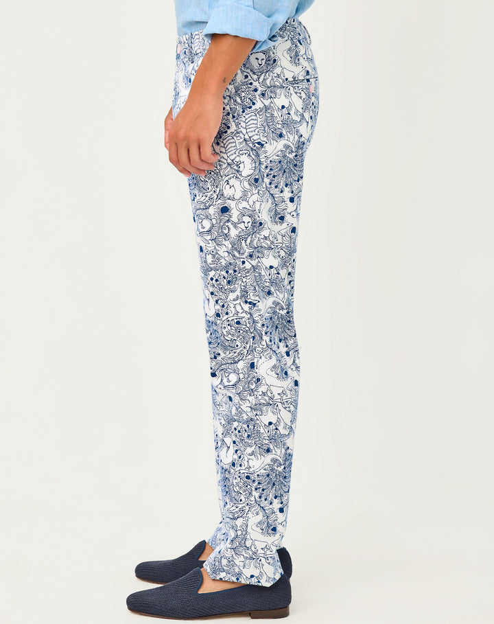 Mens Stuff Mizner Stretch Pants - Starlight Navy Zoology