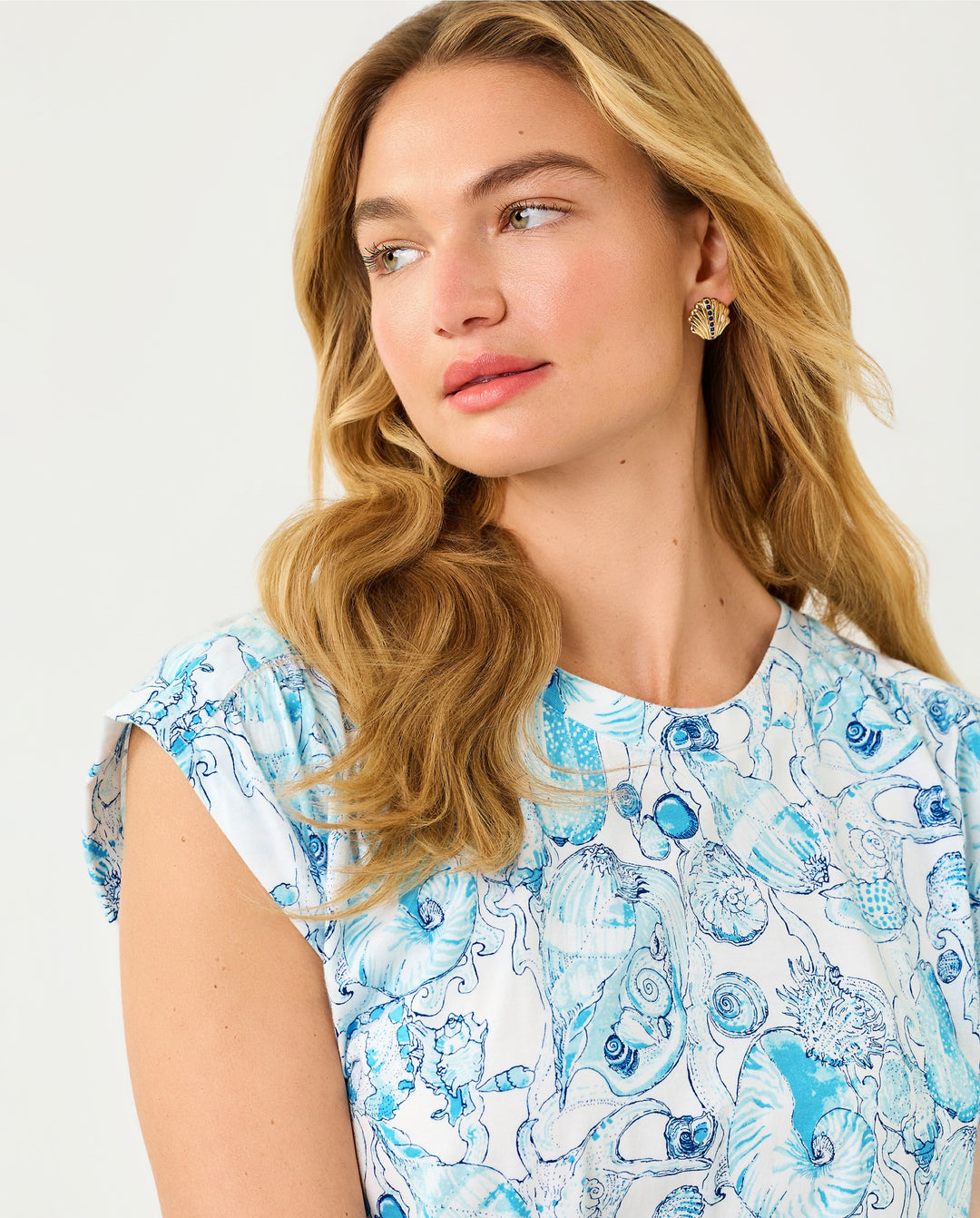 Melli Dress - Resort White Shell Shine