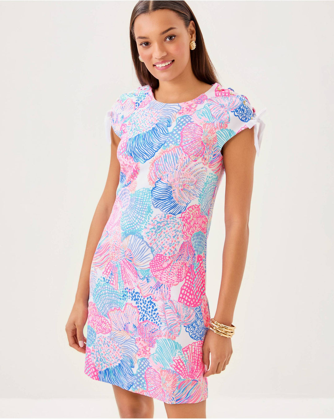 Meret Shift Dress - Multi Roar of the Seas