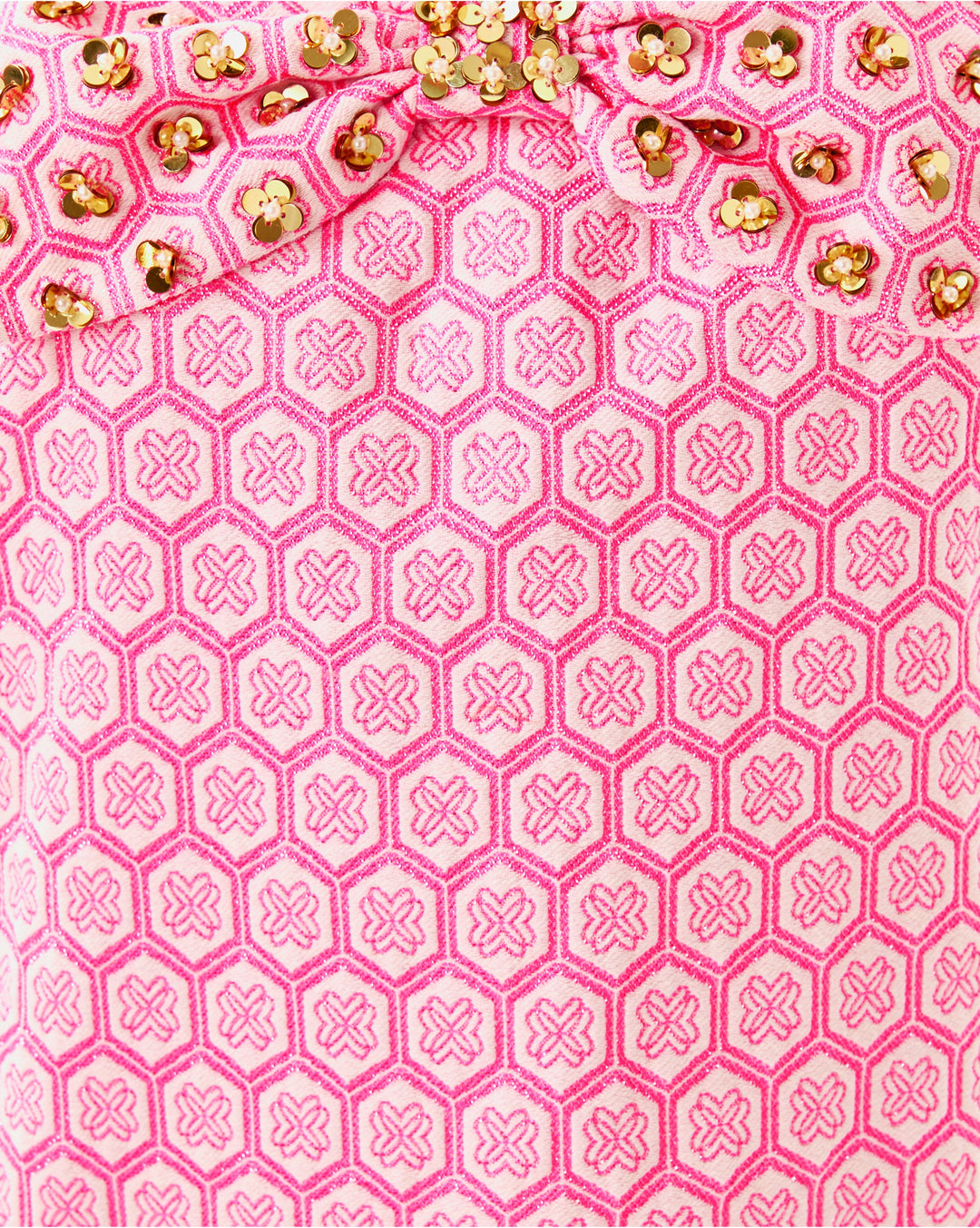Bria Skirted Romper - Rousseau Pink Butterfly Brandmark Jacquard