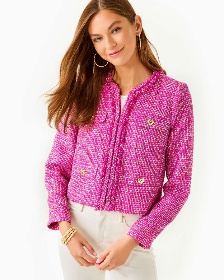 Kavita Boucle Jacket - Elderflower Blossom Bungalow Boucle