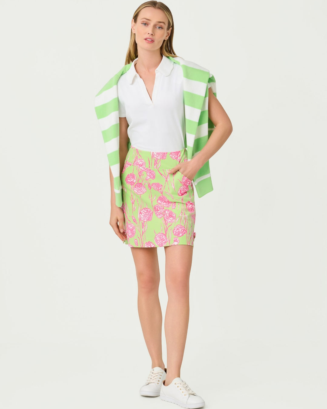 Monica Upf 50+ Bow Skort - Pistachio Macaron Alina