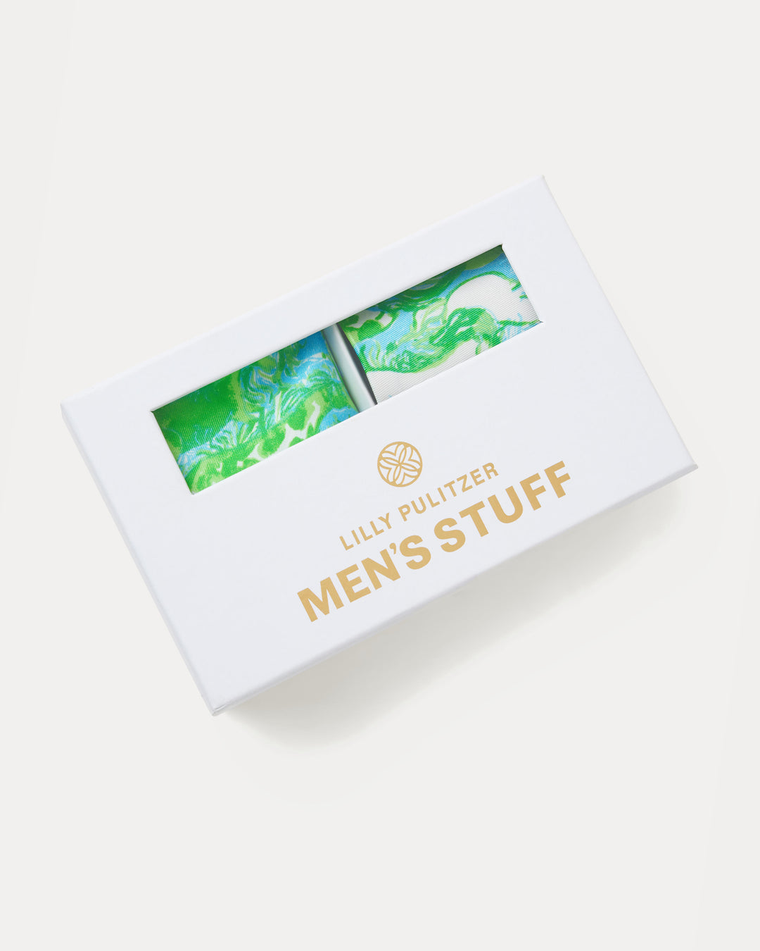 Mens Stuff Tie And Pocket Square - Capri Blue Galloping Gals