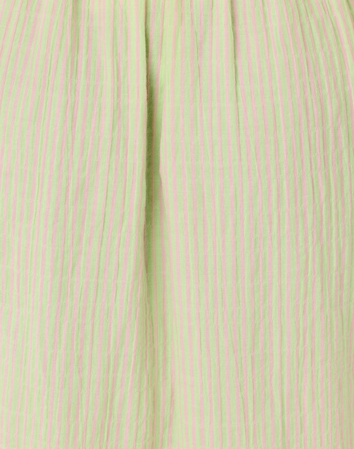 Hadly Smocked Maxi Dress - Pistachio Macaron X Conch Shell Pink