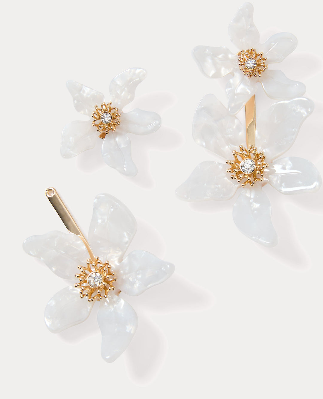 Plumes In Bloom Earrings - Coconut