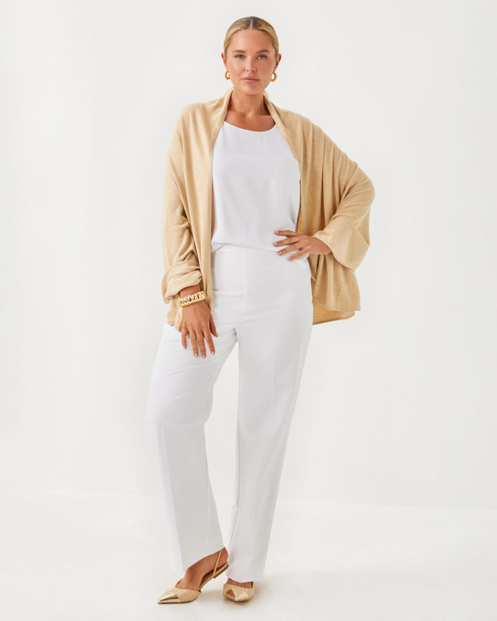 Lanelle Wrap - Heathered Sand Bar Metallic