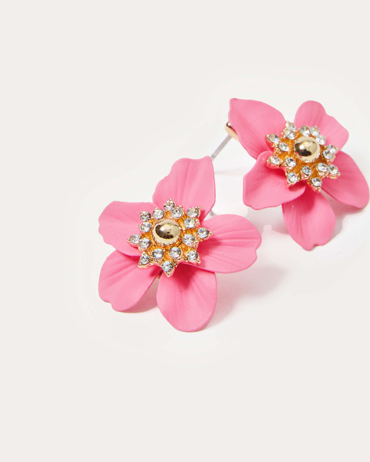 Small Orchird Earrings - Rousseau Pink