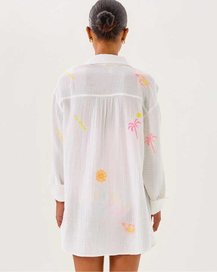 Kwitney Embroidered Long Shirt