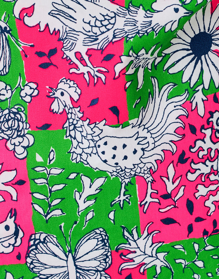 Little Lilly Classic Shift Dress - Cherry Blossom Lil Chicken