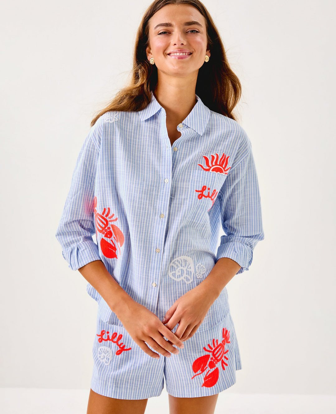 Bondi Button Down Shirt - Jacaranda Blue