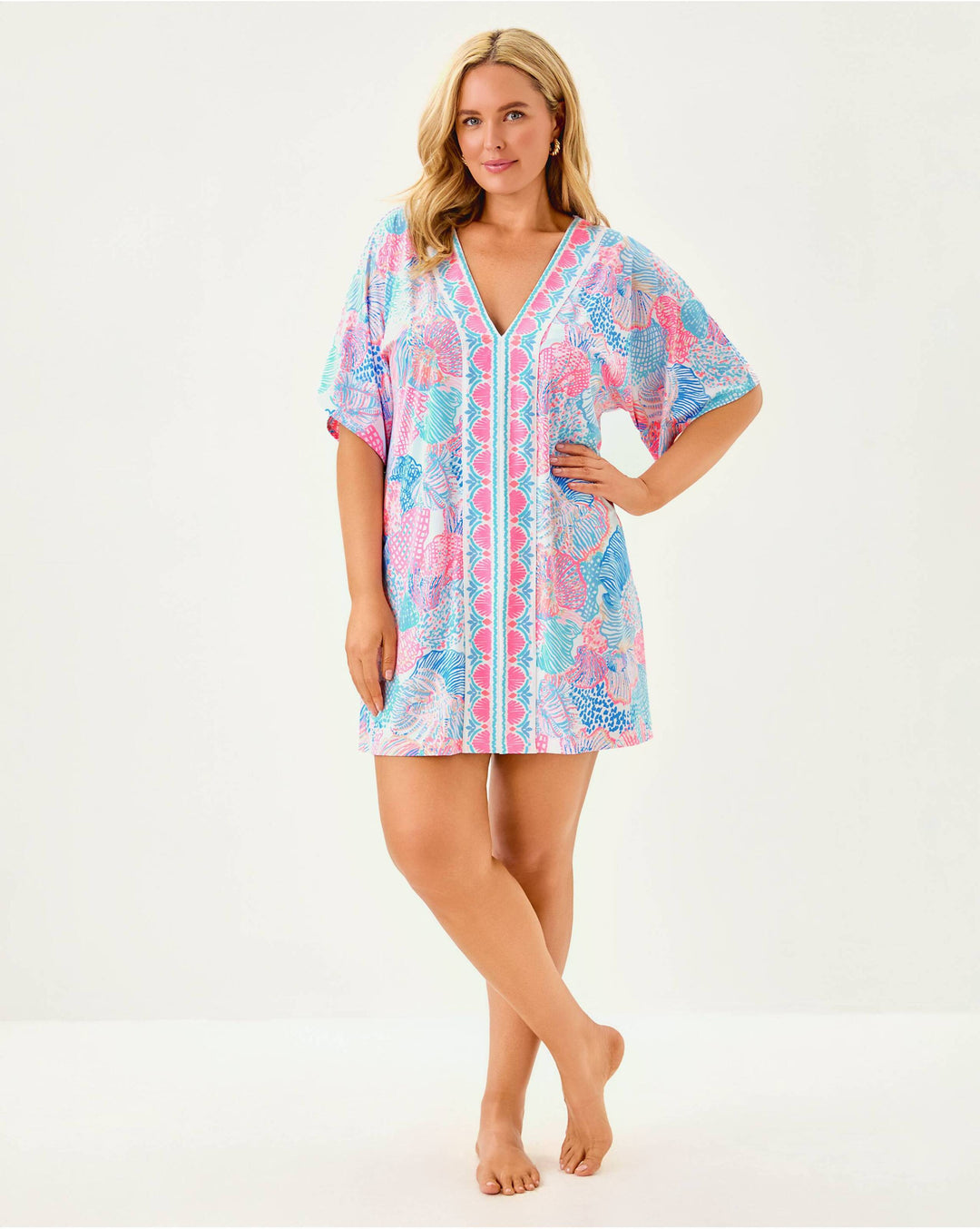 Malachi V-neck Coverup - Multi Roar Of The Seas
