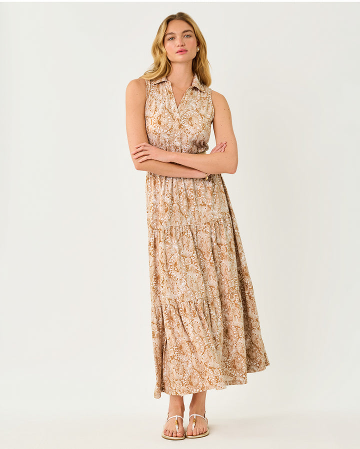 Riegan Maxi Dress - Iced Latte Lil Jims Stuff