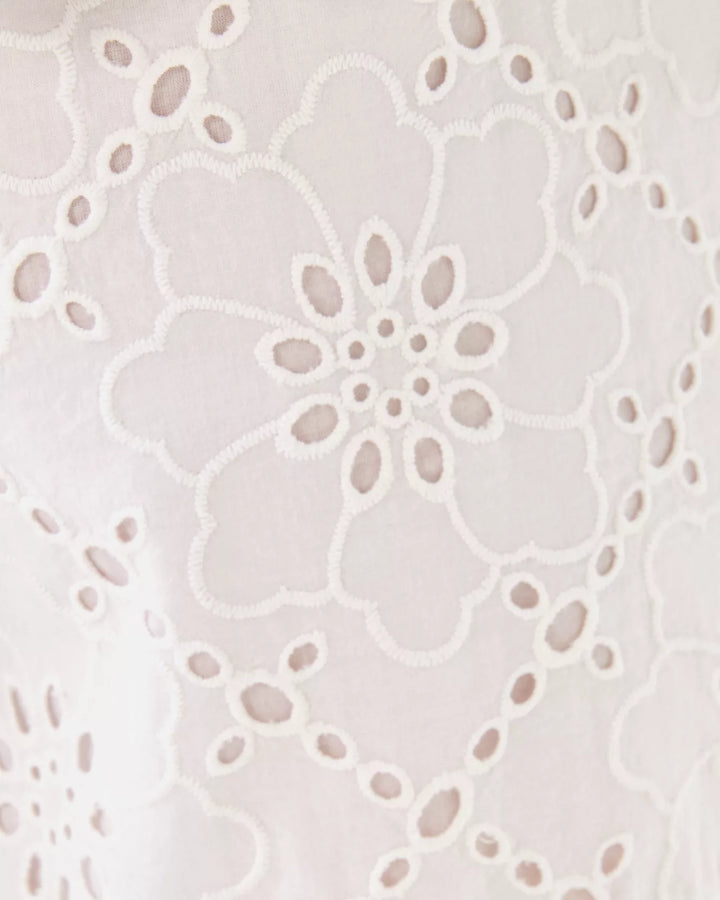 Croix Eyelet Short - Resort White Beach Haven Eyelet