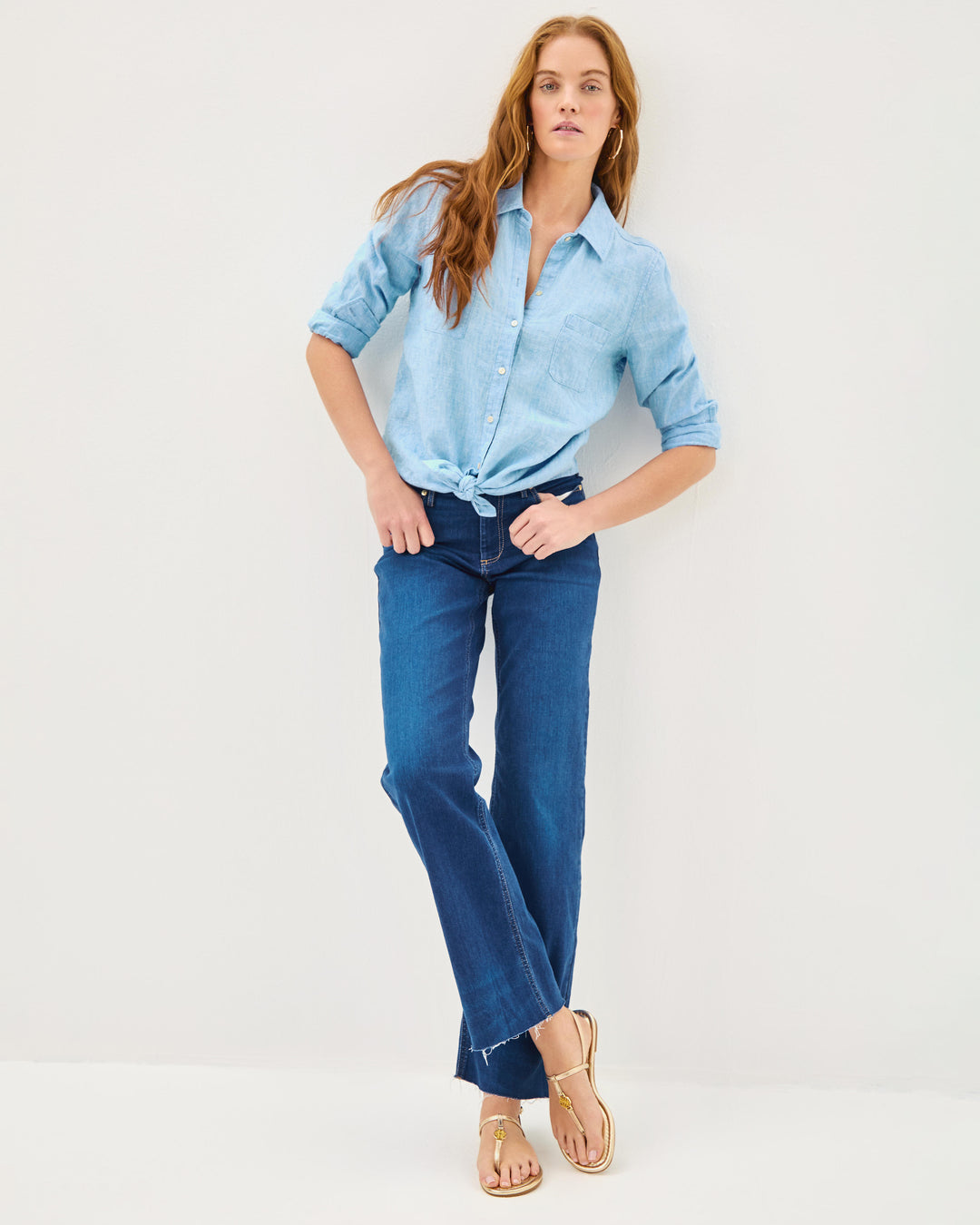 Delilah Logo Sandal - Gold Metallic