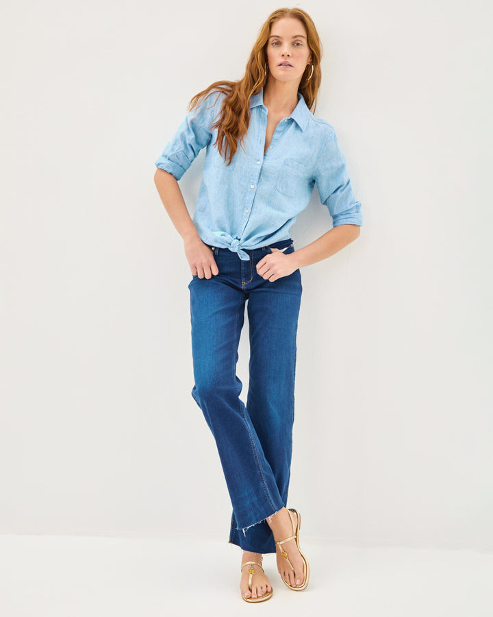 Delilah Logo Sandal - Gold Metallic