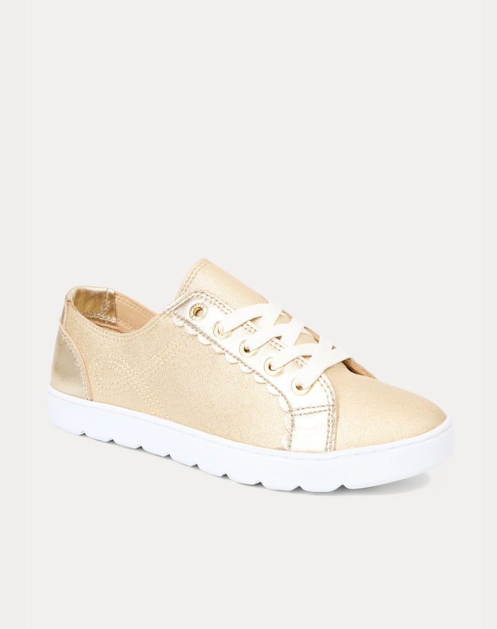 The Lilly Sneaker - Gold Metallic