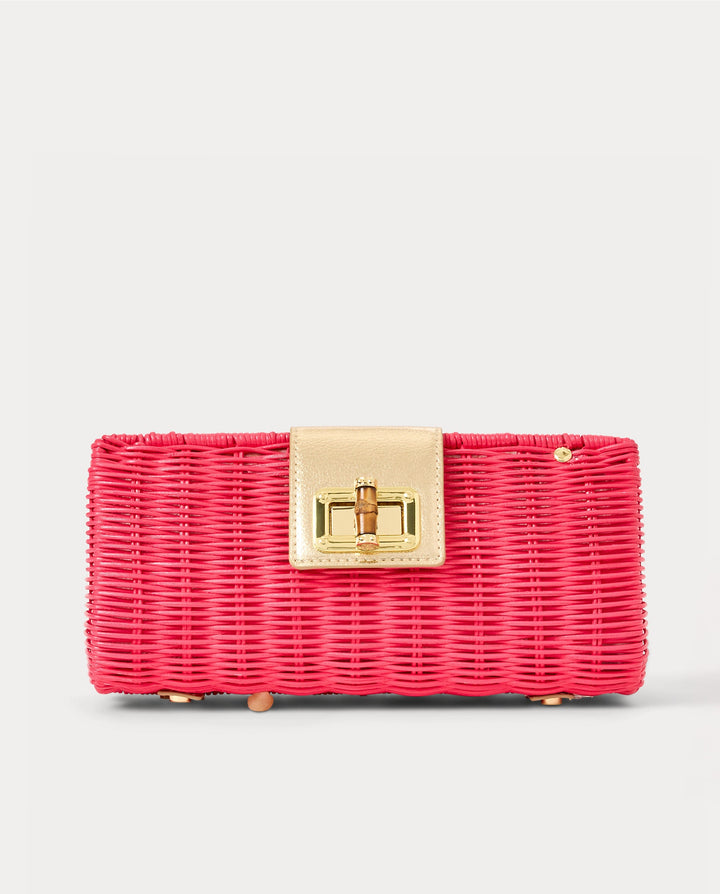 Leena Wicker Clutch - Paradise Punch