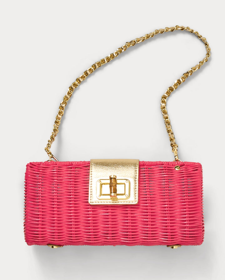 Leena Wicker Clutch - Paradise Punch