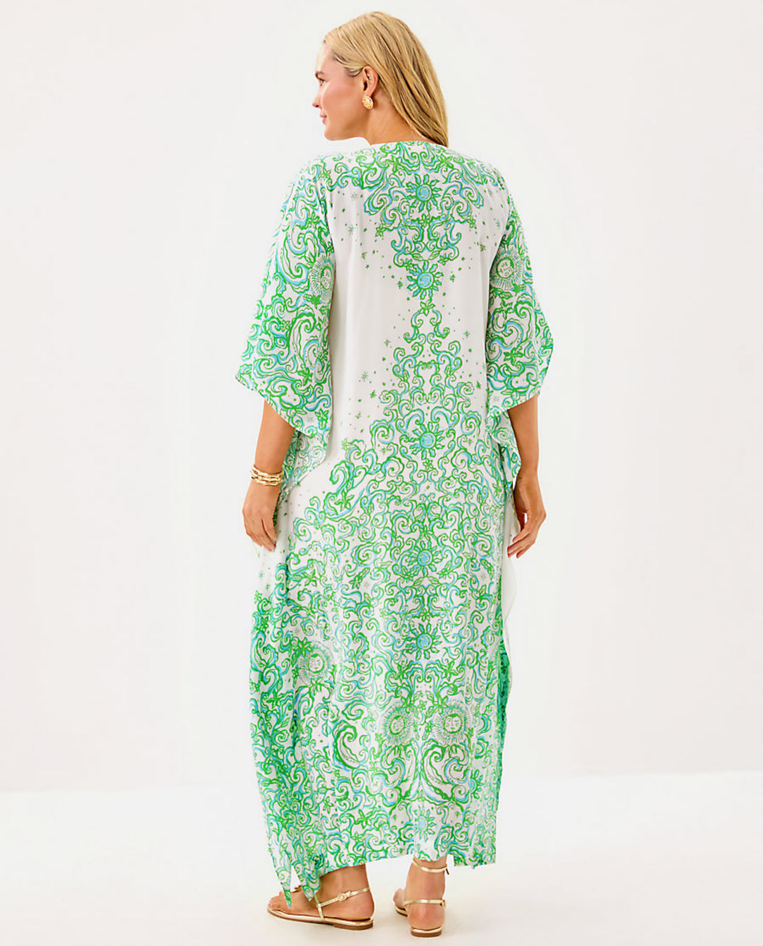 Marilla Silk Maxi Caftan