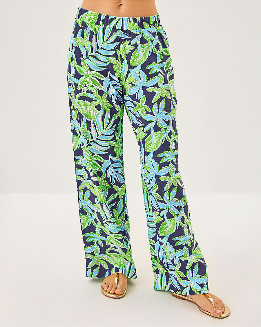 Daylen Linen Palazzo Pant