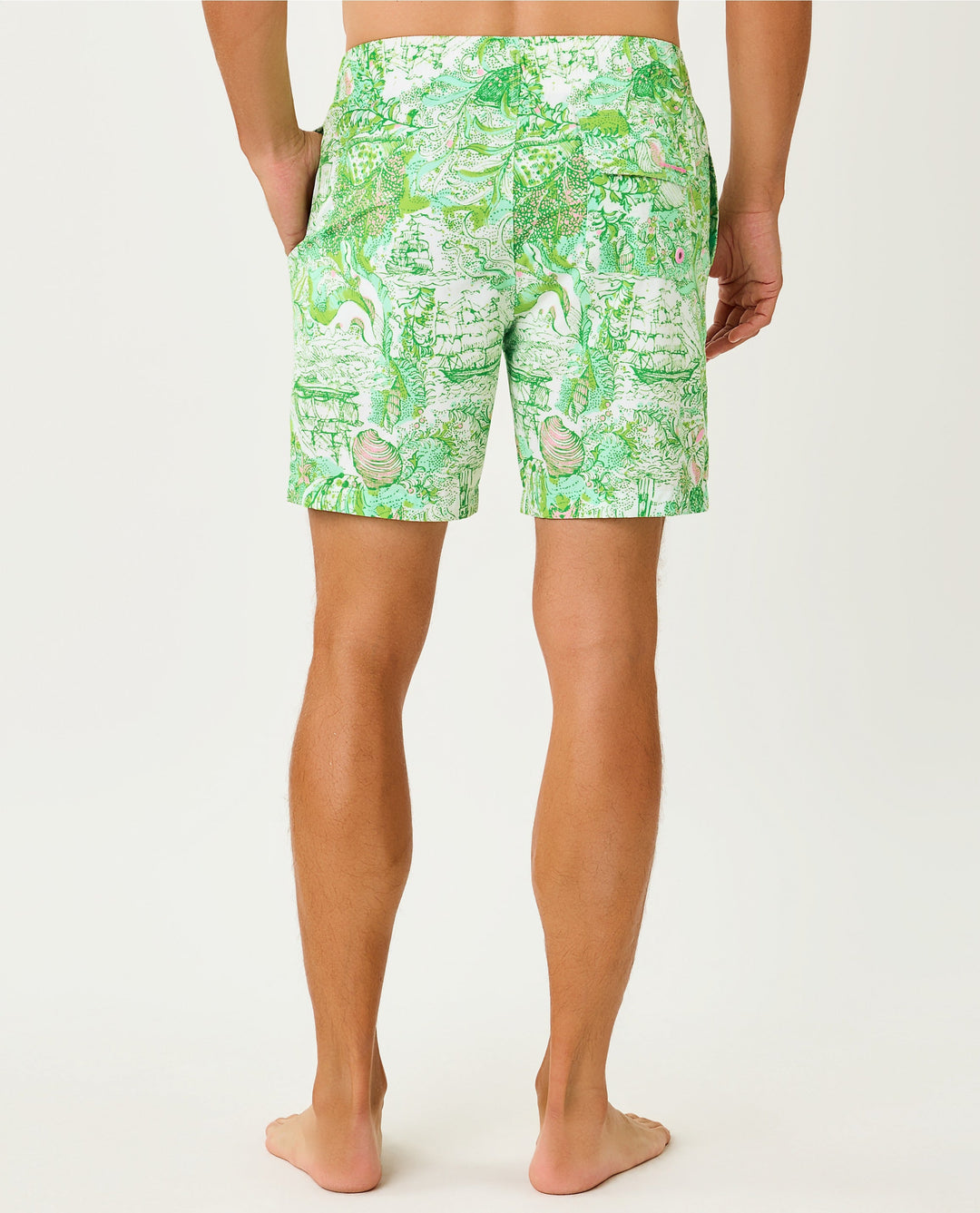 Mens Stuff Del Lago Swim Trunk - Resort White Ship To Shore