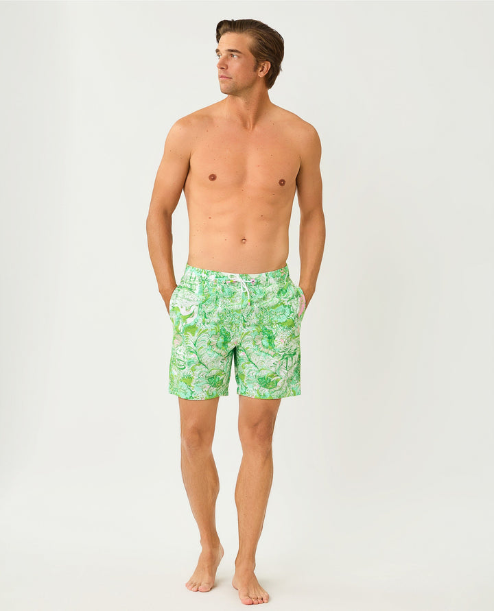 Mens Stuff Del Lago Swim Trunk - Resort White Ship To Shore