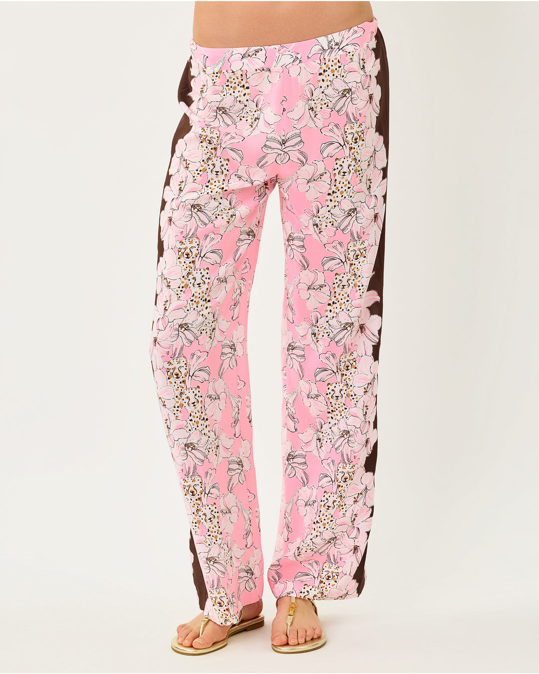 Vianna Silk Palazzo Pant - Coco Beach Wildness