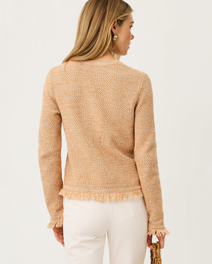 Kelso Cardigan - Iced Latte Marl