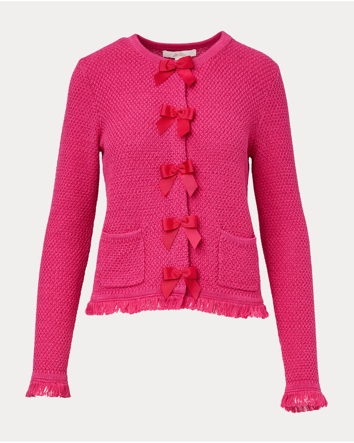 Kelso Cardigan - Pink Aster Marl