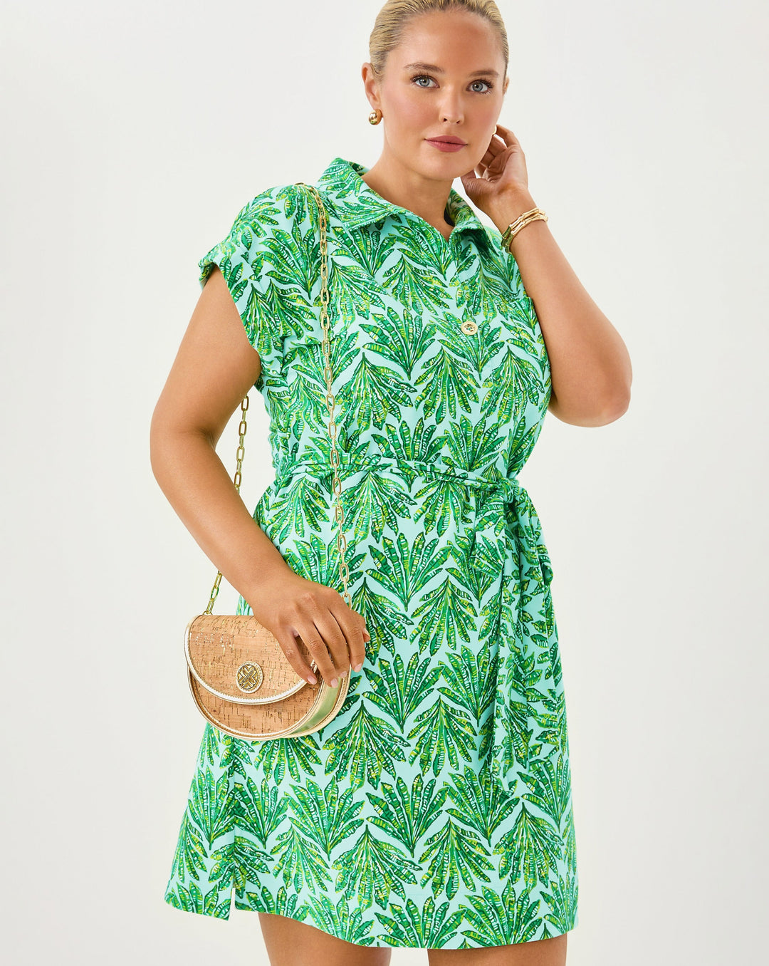 Emersyn Dress - Kitts Green Crossgrain Shady Babe