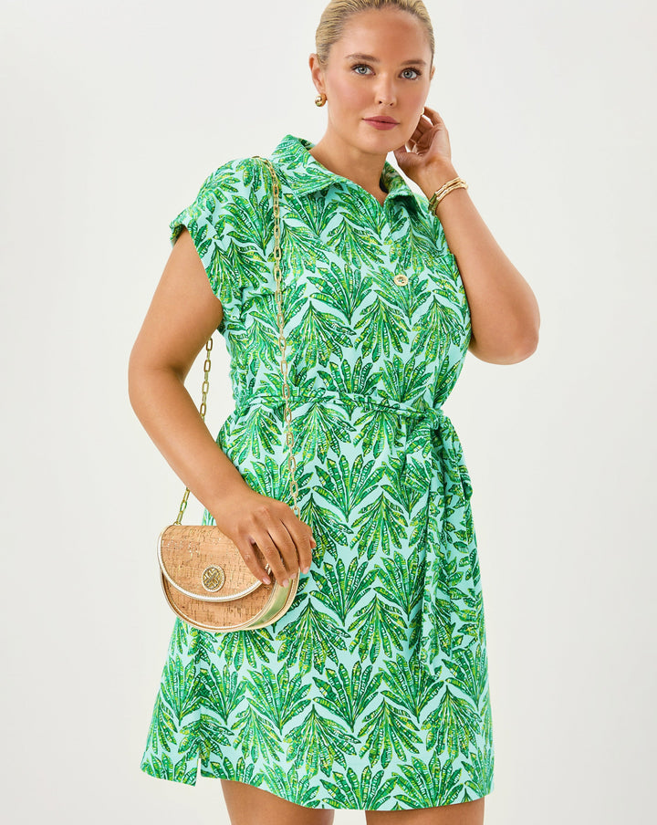 Emersyn Dress - Kitts Green Crossgrain Shady Babe