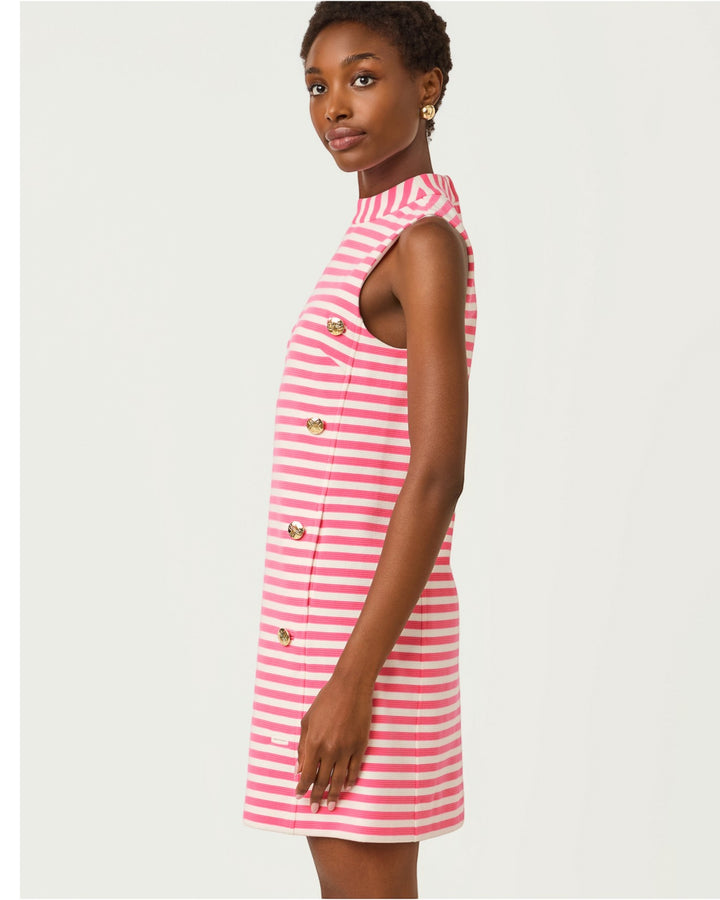 Carmina Shift Dress - Confetti Pink Ottoman