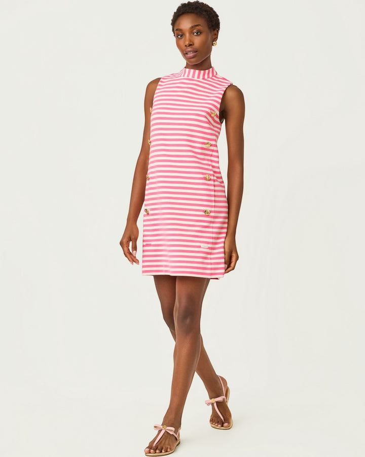 Carmina Shift Dress - Confetti Pink Ottoman