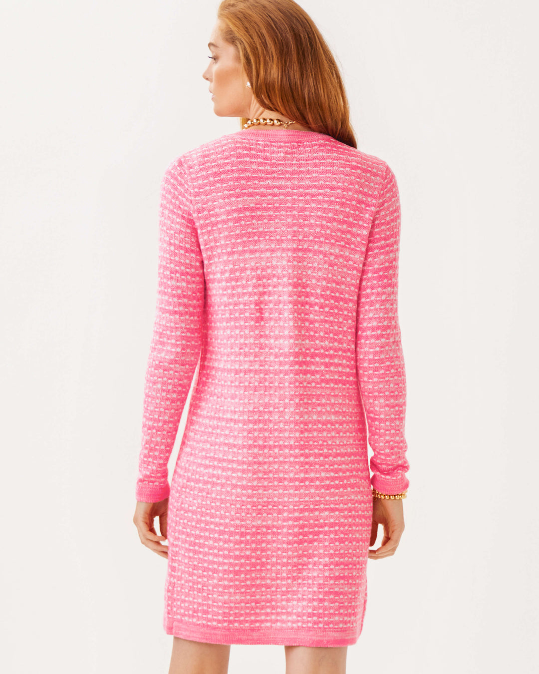 Baneberry Cardigan - Rousseau Pink Metallic Marl