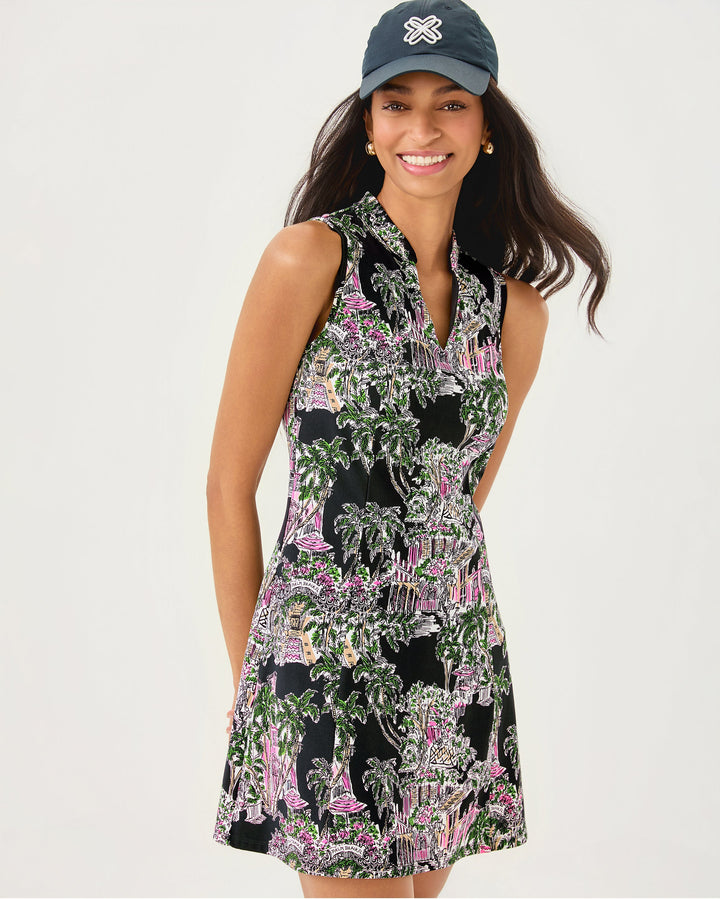Enna Active Dress Upf 50+ - Onyx Pb Anniversary Toile