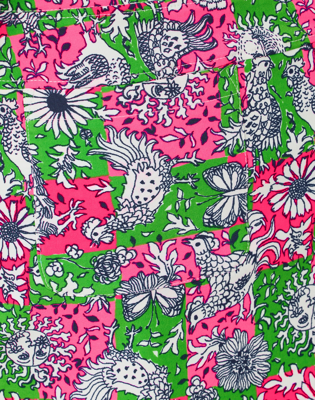 Upf 50+ Monica 15" Skort - Cherry Blossom Lil Chicken Check Golf