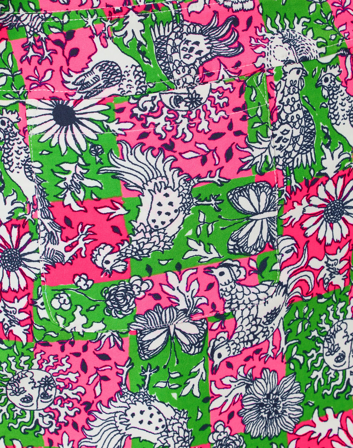 Upf 50+ Monica 15" Skort - Cherry Blossom Lil Chicken Check Golf