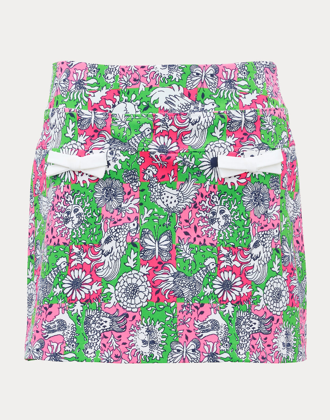 Upf 50+ Monica 15" Skort - Cherry Blossom Lil Chicken Check Golf
