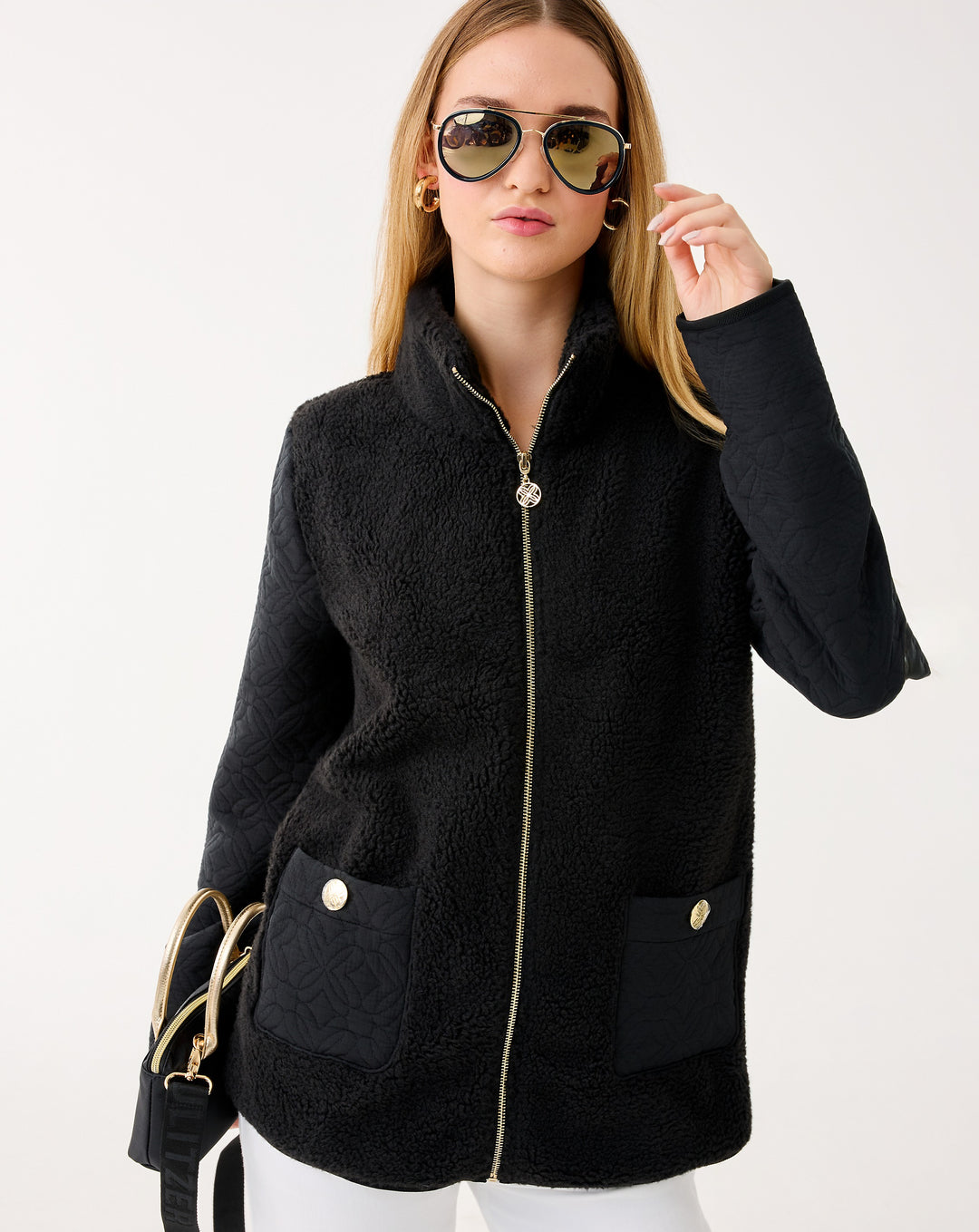 Helaina Sherpa Jacket - Noir