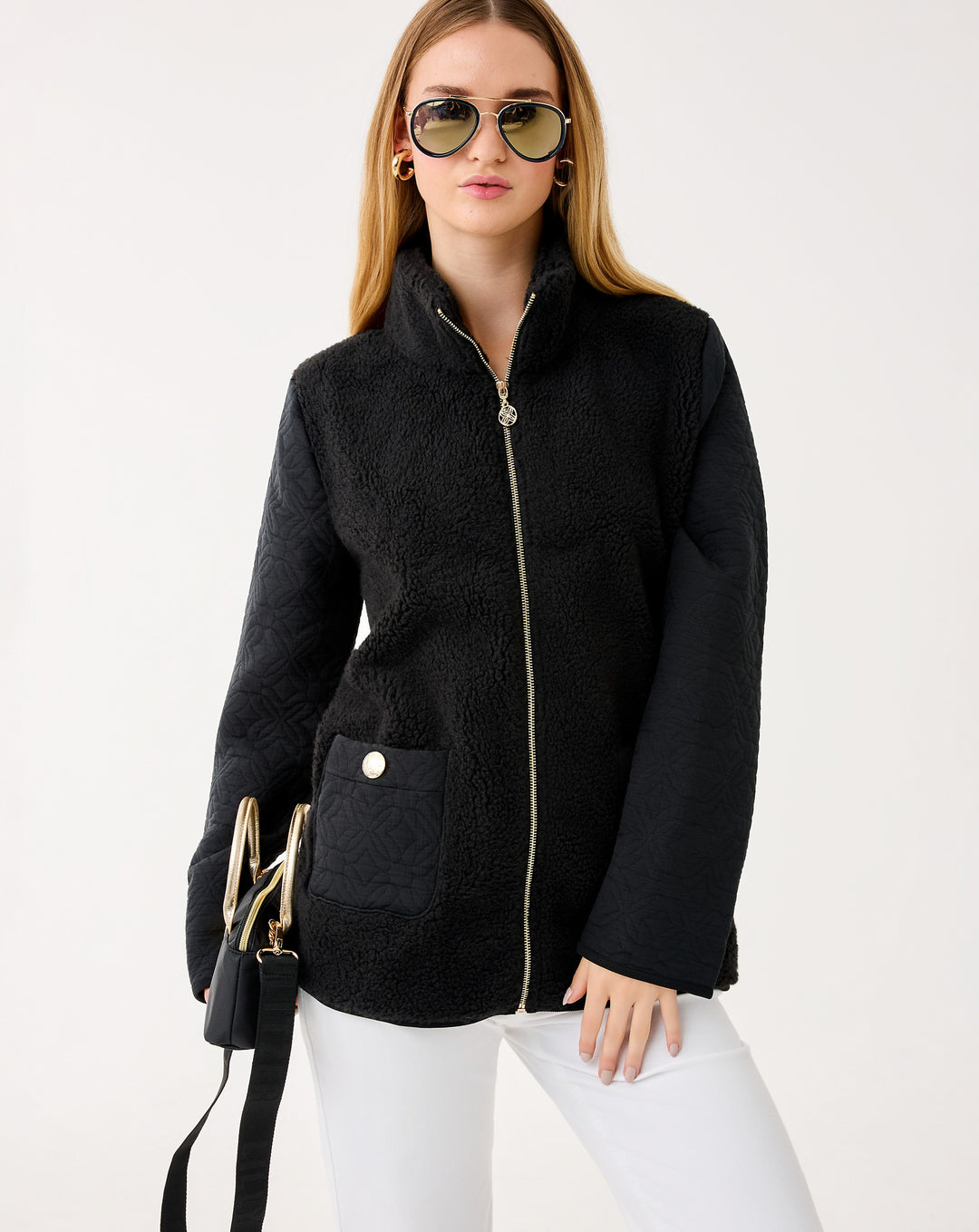 Helaina Sherpa Jacket - Noir
