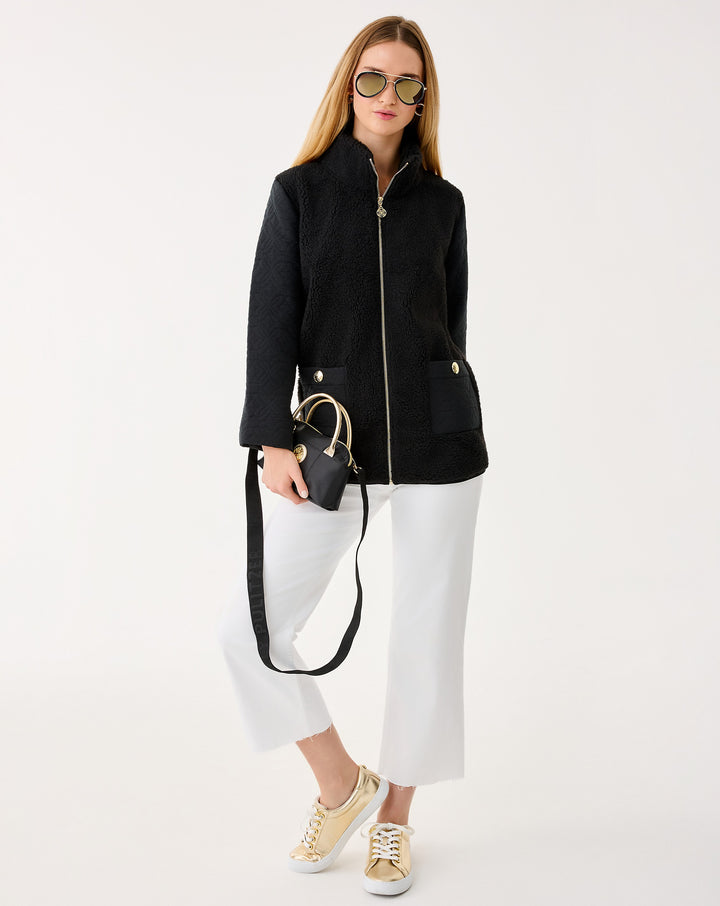 Helaina Sherpa Jacket - Noir