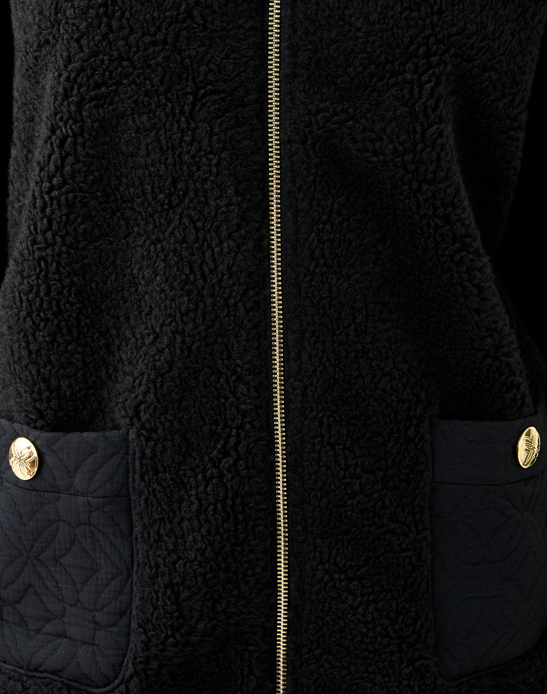 Helaina Sherpa Jacket - Noir