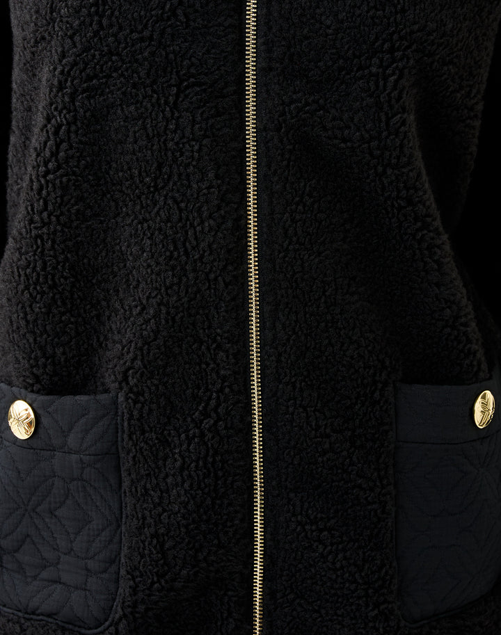Helaina Sherpa Jacket - Noir
