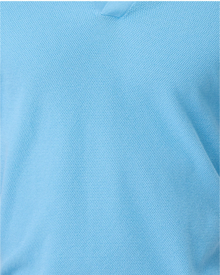 Mens Stuff Devonn Polo Sweater - Baltic Sea