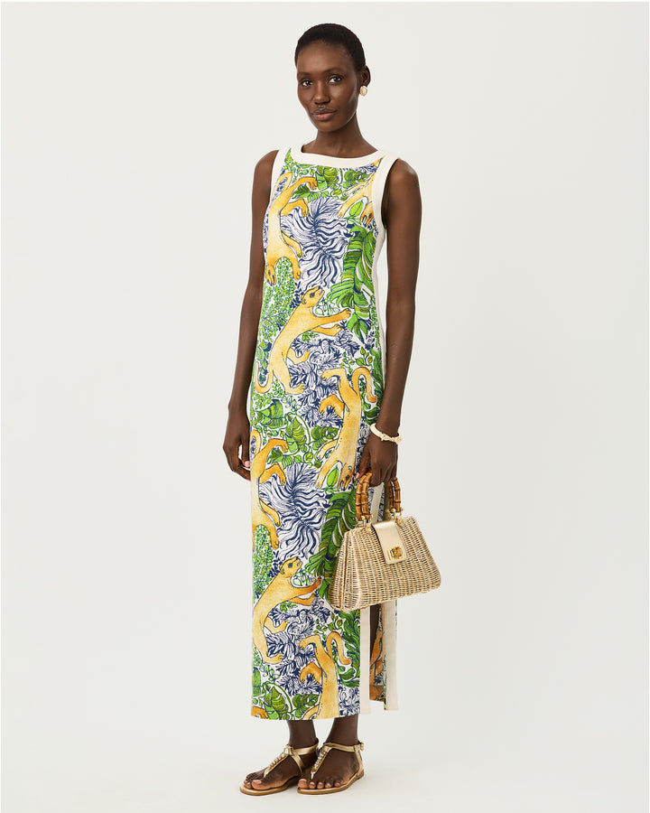 Eleanora Maxi Shift Romper - Multi Palm Prowl