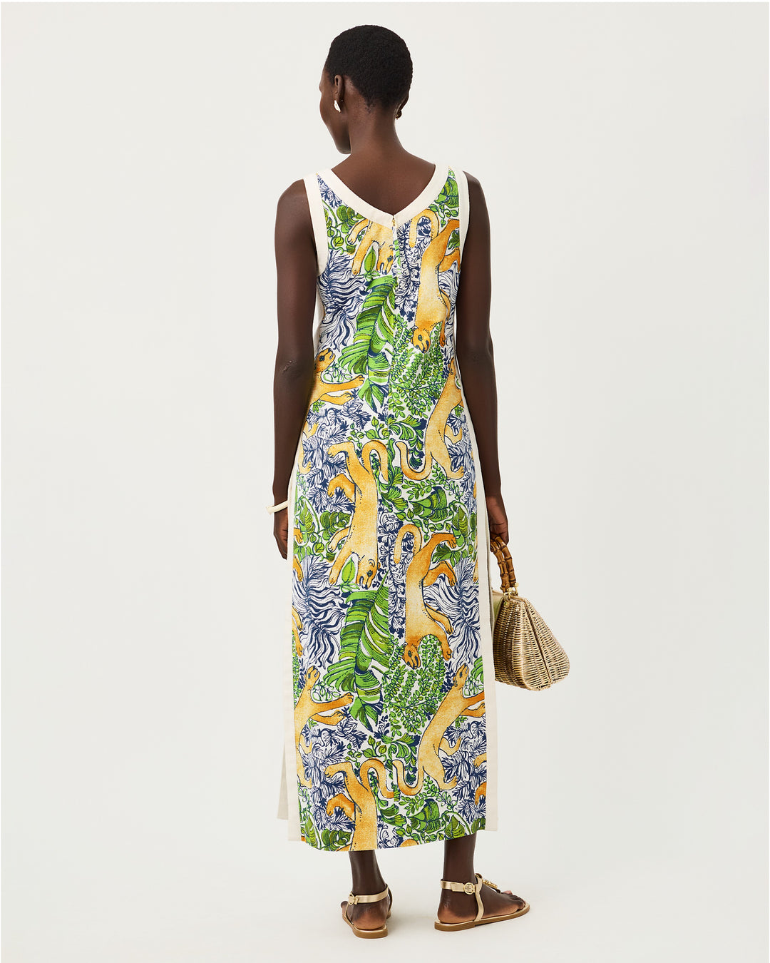 Eleanora Maxi Shift Romper - Multi Palm Prowl