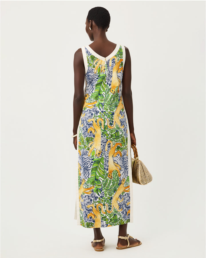 Eleanora Maxi Shift Romper - Multi Palm Prowl